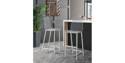 Zeus Clear Barstool  (Clearance)