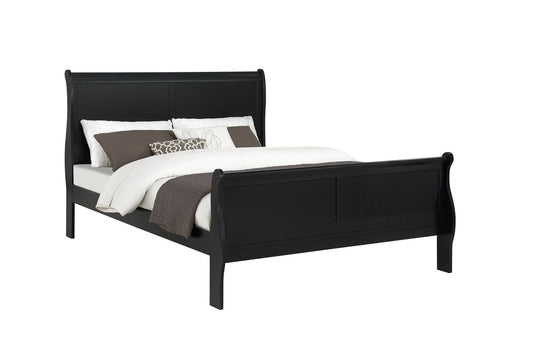 Louis Phillipe Black Queen Bed CLEARANCE